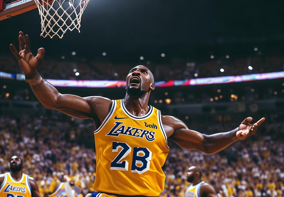 湖人队14胜4负强势崛起！德安德烈·艾顿场均两双成内线支柱